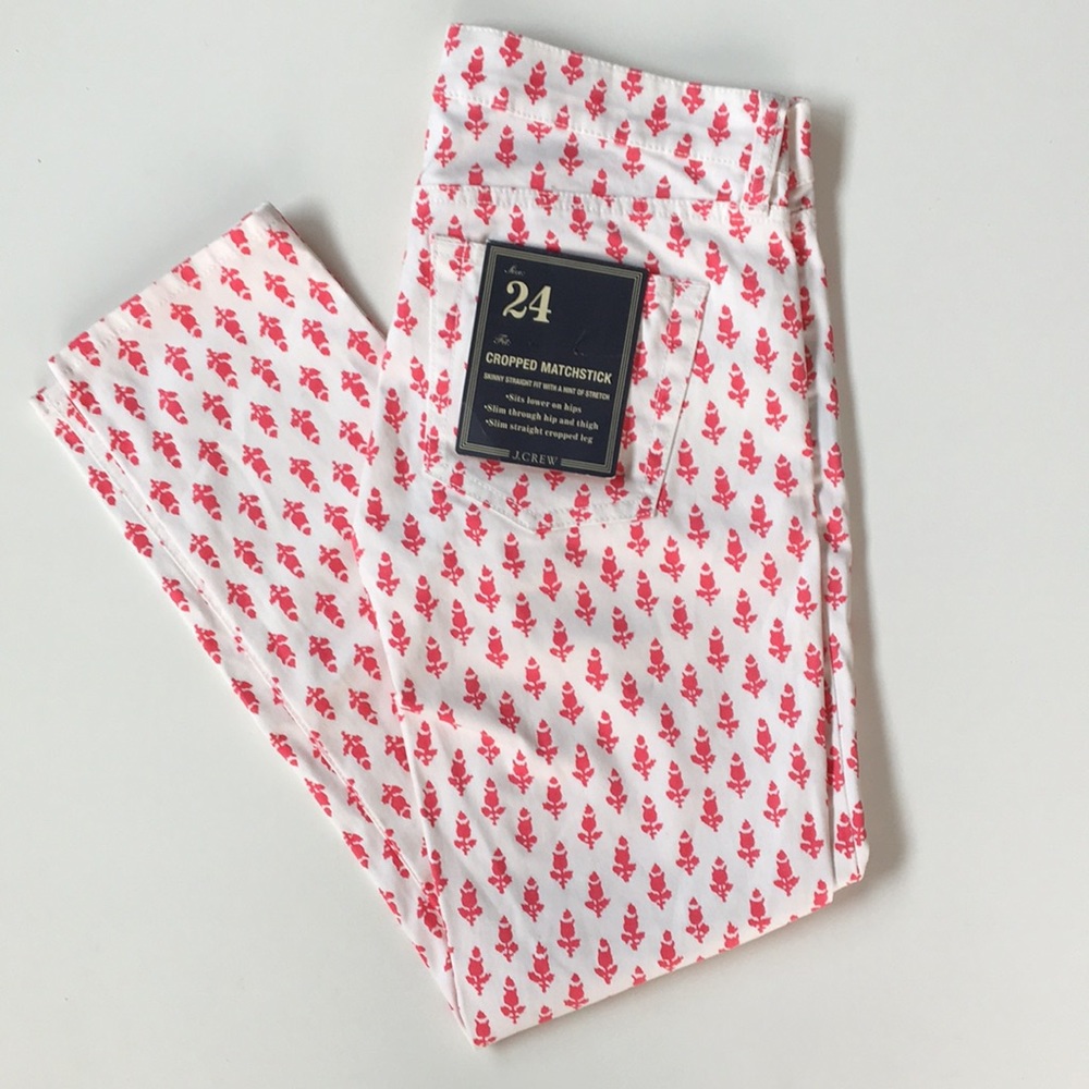 J Crew Cropped Matchstick Pants